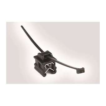 Lanière de fixation pour bord de tôle 100 x 2.5 mm en PA66HIRHS noir -T18ROSEC19|HellermannTyton-HNE15604600