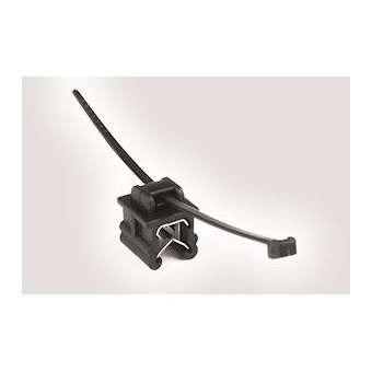 Lanière de fixation pour bord de tôle 150 x 4.6 mm en PA66HIRHS noir -T50SOSEC19|HellermannTyton-HNE15604601