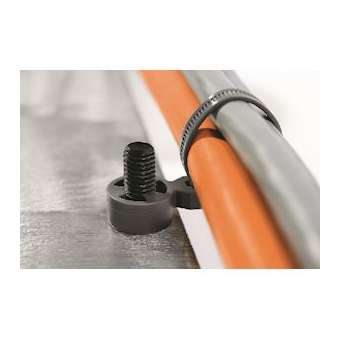 Lanière de fixation 175x5.7mm pour goujon M8 en PA66HSW gris - T50SOSSBD-M8|HellermannTyton-HNE15700066