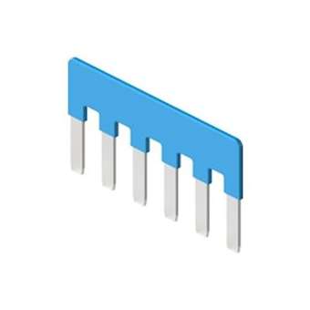 Barrette de pontage 6P pour insert CDSH - couleur bleue 50V|Ilme-IL1CRBDSH6A