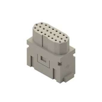 Module femelle 25 pôles 4A-50V racc. à sertir|Ilme-IL1CX25IBF