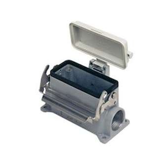 Embase saillie 1 levier V-TYPE - 1 entrée M25 + couvercle plastique -gab 77.27|Ilme-IL1JMVP16LP25