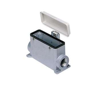 Embase saillie 1 entrée M25 4 pivots + couvercle en plastique gabarit 104.27|Ilme-IL1MHP24CP25