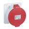 PratiKa - socle de prise industrielle droite 16 A - 3P+T - 380-415 V CA - IP44