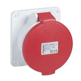 PratiKa - socle de prise industrielle droite 16 A - 3P+T - 380-415 V CA - IP44|Schneider Electric-SCHPKY16G434