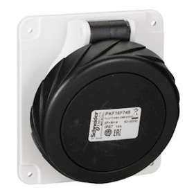 PratiKa - socle de prise inclinée -16A -3P+N+T - 480-500 V CA- IP67 - à vis|Schneider Electric-SCHPKF16F745