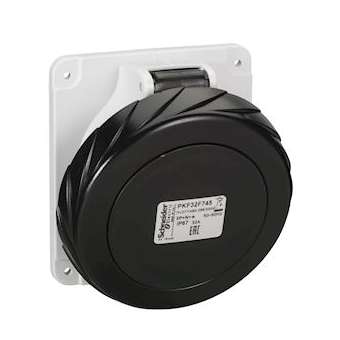 PratiKa - socle prise industrielle - 32A - IP67 - 500 - 5P - vis|Schneider Electric-SCHPKF32F745