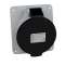 PratiKa - socle de prise industrielle coudée 16 A - 3P+T - 480-500 V CA - IP44