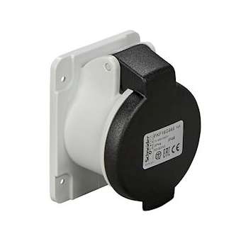 PratiKa - socle de prise droite -16A -3P+N+T - 480-500 V CA- IP44 - à vis|Schneider Electric-SCHPKF16G445