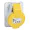 PratiKa - socle prise industrielle - 32A - IP44 - 110 - 4P - vis