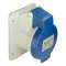 PratiKa - socle prise industrielle droite - 32A - IP44 - 220 - 5P - vis
