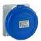 PratiKa - socle prise industrielle droite - 32A - IP67 - 220 - 5P - vis
