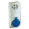 PratiKa - prise verrouillable 16 A - 3P+N+T - 200-250 V CA - IP65 - sur panneau