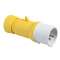 PratiKa - fiche mobile industrielle droite 32 A - 2P+T - 100..130 V CA - IP44