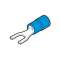 Cosse préisolée fourche bleue (1,5 à 2,5 mm²) - Diam. 8 mm en boite