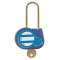 cadenas export bleu 50mm d.4mm cle aleat