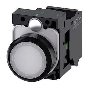 BOUTON-POUSSOIR LUMINEUX, BLANC|Siemens Industries et Infrastructures-SIE3SU1102-0AB60-3BA0