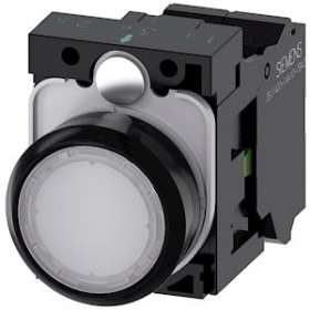BOUTON-POUSSOIR LUMINEUX, BLANC|Siemens Industries et Infrastructures-SIE3SU1102-0AB60-3BA0