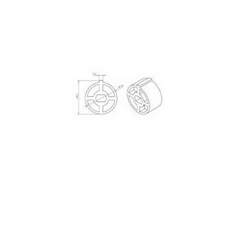 Adaptateur rond 50x1,5mm avec clavette S|Came france-KAM001YK5131
