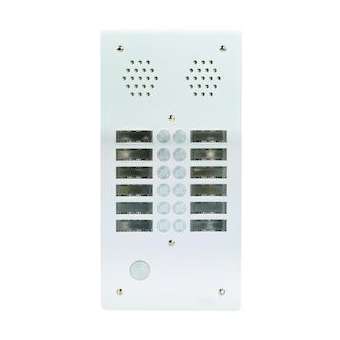 Plaque A.V Alu 6Mm 2R 12Bp|Urmet france-URM7772-12