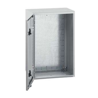 Coffret metal Atlantic version vertical 1 porte 600x400x250mm avec plaque|Legrand-LEG036926