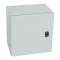 Coffret metal Atlantic version carrée 1 porte 300x300x200mm et plaque