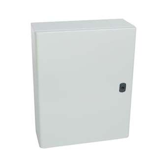 Coffret metal Atlantic version vertical 1 porte 500x400x160mm avec plaque|Legrand-LEG036913