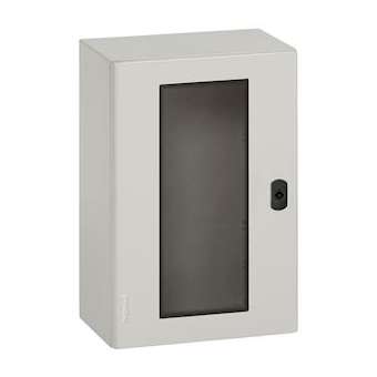 Coffret Atlantic métal IP66 IK10 RAL7035 - porte vitrée 1000x600x300mm et plaque|Legrand-LEG036948