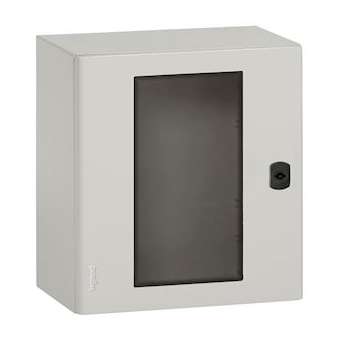 Coffret Atlantic métal IP66 IK10 RAL7035 - porte vitrée 600x600x250mm et plaque|Legrand-LEG036974