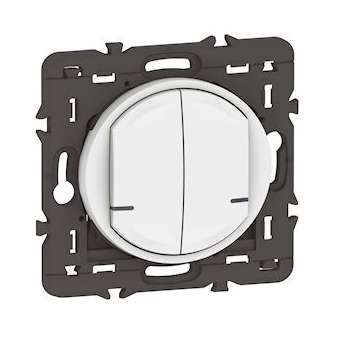 Cde double sans fils éclairage/prise Céliane with Netatmo sans plaque blanc|Legrand-LEG067724A