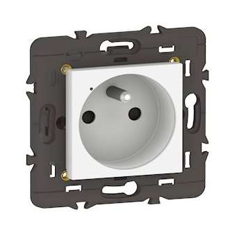 Prise connectée Mosaic with Netatmo 16A sans plaque blanc|Legrand-LEG077711LA