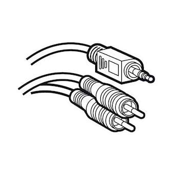 Cordon audio stéréo Jack 3,5mm mâle vers 2 RCA mâle Y longueur 5m|Legrand-LEG051406