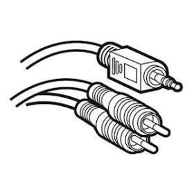 Cordon audio stéréo Jack 3,5mm mâle vers 2 RCA mâle Y longueur 5m|Legrand-LEG051406