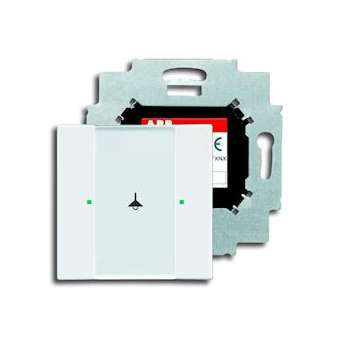 Poussoir 1 ToucheBcu Intégrée Blanc|ABB-ABB587181
