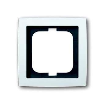 Cadre 1 Poussoir Davos/Blanc Studio|ABB-ABB583120