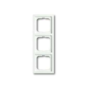 Cadre 3 Poussoirs Blanc Studio Mat|ABB-ABB586789