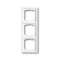 Cadre 3 Poussoirs Blanc Studio Mat