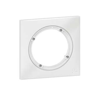 Plaque carrée dooxie 1 poste IP44 finition blanc|Legrand-LEG600943