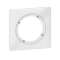 Plaque carrée dooxie 1 poste IP44 finition blanc