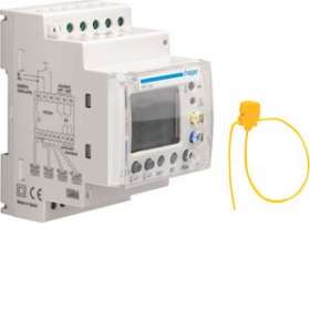 Relais différentiel 0.03-30A temporisé LCD test 4 voies|Hager-HAGHR534