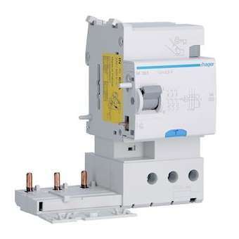 Bloc différentiel 3P 63A 300mA type haute immunité|Hager-HAGBF363