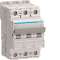 Disjoncteur 3P 25kA courbe B - 10A 3 modules