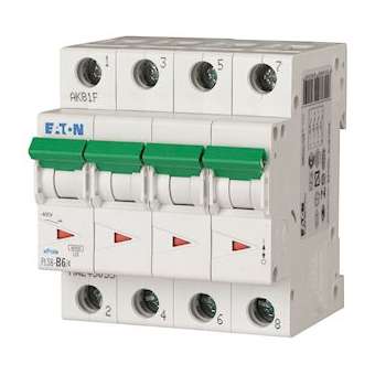 Disj. PLS 4X6A 6kA (EN 60898) cbe C|Eaton industries-EONPLS6-C6-4-MW