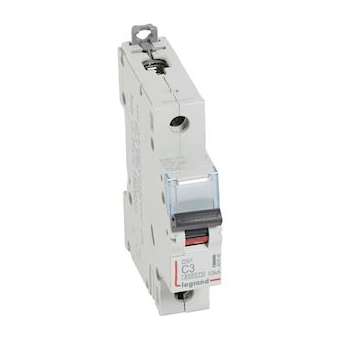 Disjoncteur DX³6000 10kA arrivée haute/départ bas vis 1P 3A courbe C - 1 mod|Legrand-LEG407648
