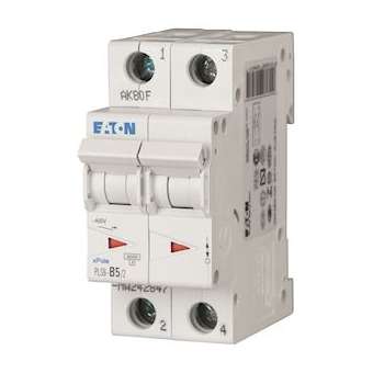Disj. PLS 2X5A 6kA (EN 60898) cbe D|Eaton industries-EONPLS6-D5-2-MW