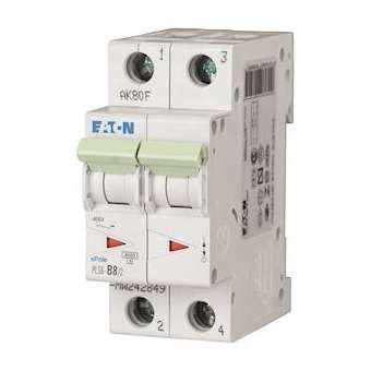 Disj. PLS 2X8A 6kA (EN 60898) cbe D|Eaton industries-EONPLS6-D8-2-MW