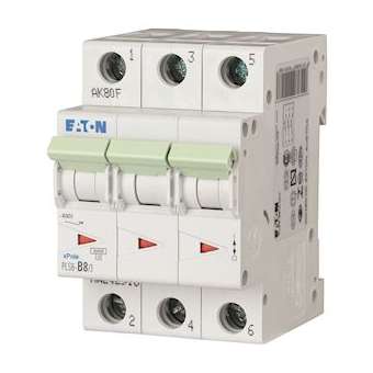 Disj. PLS 3X8A 6kA (EN 60898) cbe B|Eaton industries-EONPLS6-B8-3-MW