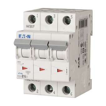 Disj. PLS 3X16A 6kA (EN 60898) cbe B|Eaton industries-EONPLS6-B16-3-MW