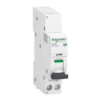 ACTI9 iDT40N XA - disjoncteur modulaire - auto/vis - 1P+N C 20A 6000A/10kA|Schneider Electric-SCHA9PE4620