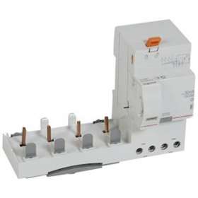 Bloc diff adaptable à vis DX³ pour disj. 1,5 mod/pôle -4P 63A -typeF 30mA|Legrand-LEG410636
